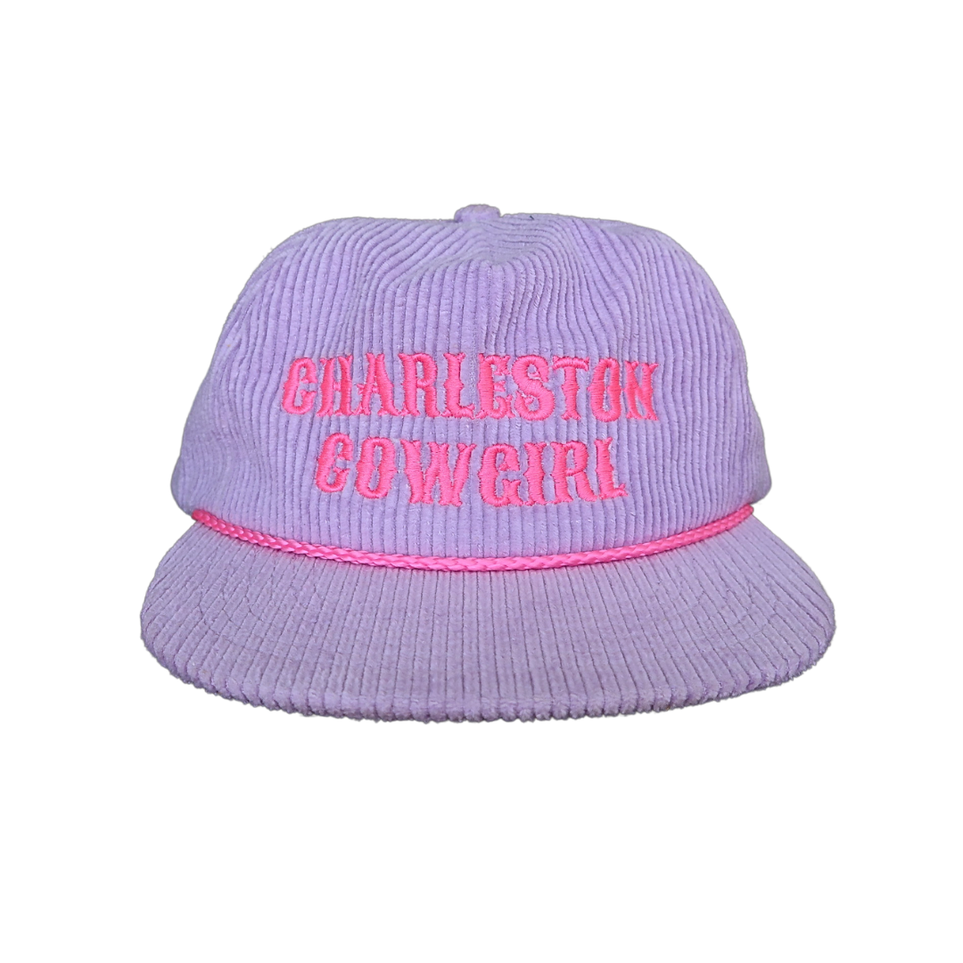 Charleston Cowgirl Corduroy Hat - Floppy Lilac
