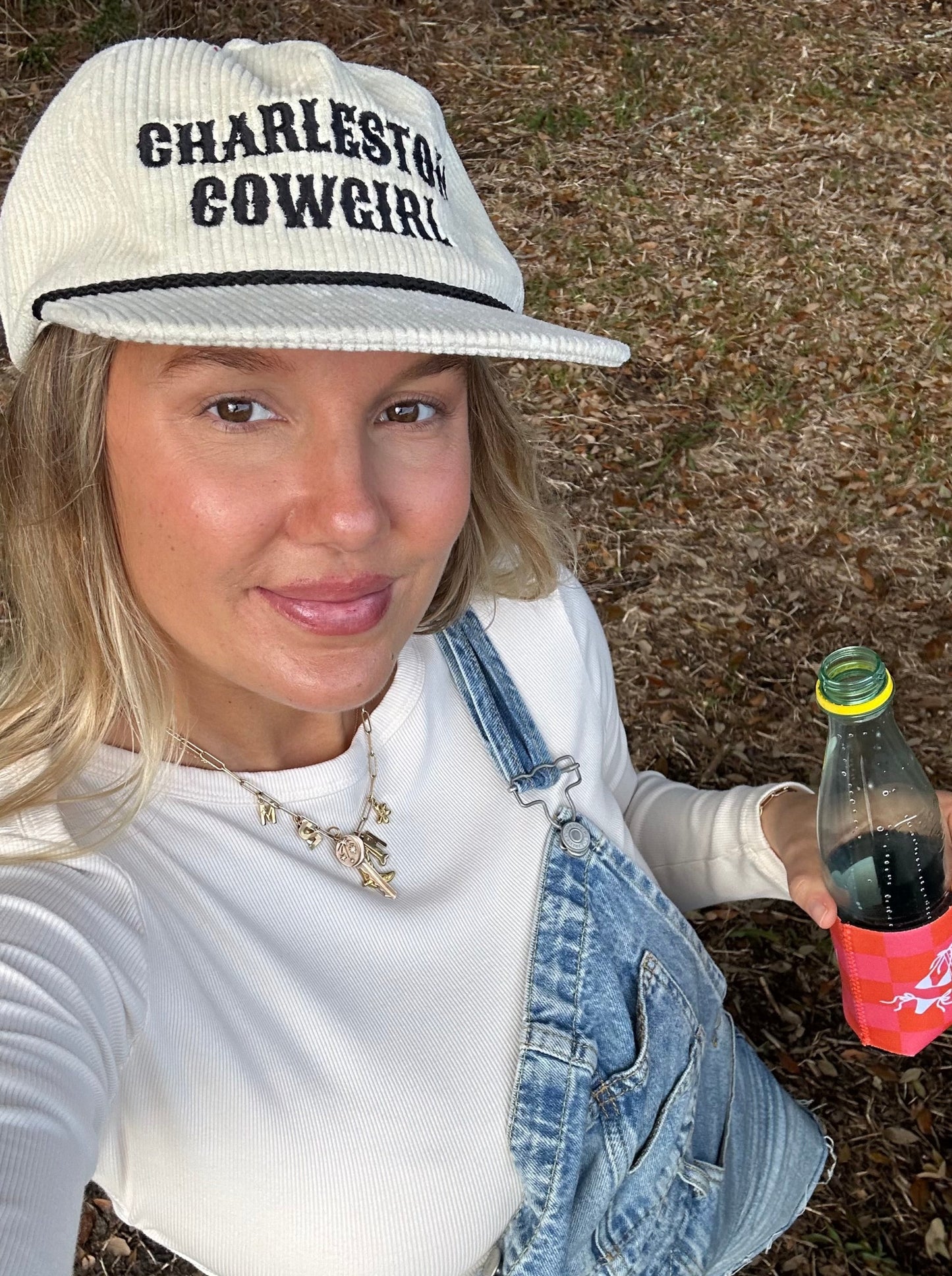 Charleston Cowgirl Corduroy Hat - Floppy Cream