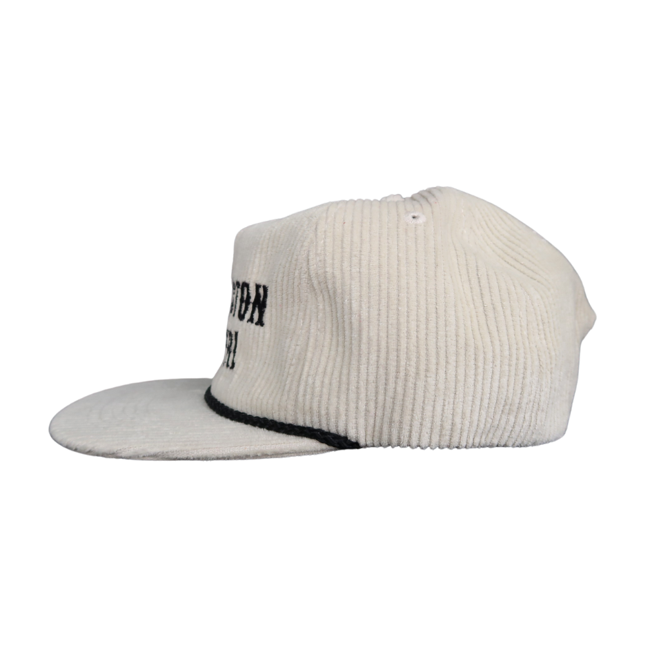 Charleston Cowgirl Corduroy Hat - Floppy Cream