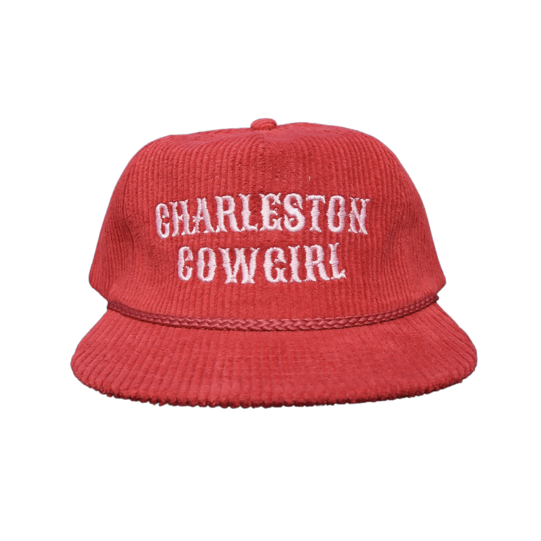 Charleston Cowgirl Corduroy Hat - Floppy Cherry