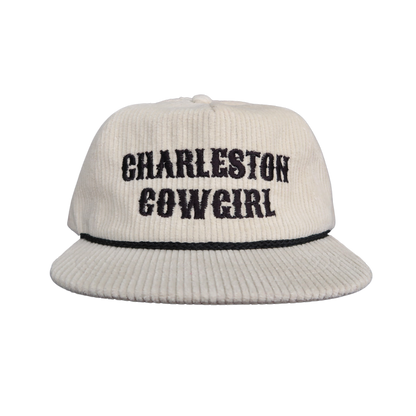 Charleston Cowgirl Corduroy Hat - Floppy Cream